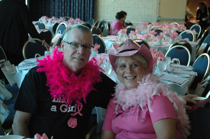 Roger and Andrea Hanna are seen here attending the Sharing our Story, Saving our Sisters (SOS2) evening event a few months ago that celebrated breast cancer survivors. SOS2 is a program administered by Tunnell Cancer Center and funded by the Susan G. Komen for the Cure Philadelphia Affiliate. BY SUSAN TOWERS