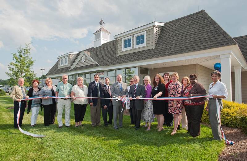Nearly 75 people attended the opening of health services in Millsboro. Pictured (l-r) are Dan Mapes, director of Diagnostic Imaging at Beebe Medical Center; Jan Hickman, manager, Beebe outpatient Imaging Services ; Millsboro Town Manager Faye Lingo; Millsboro Vice Mayor John Thoroughgood; Millsboro Chamber Executive Director Amy Simmons; Mark Sordi, MD; Gregory Bahtiarian, DO; Jeffrey Heckert, MD, CEO of Mid-Atlantic Family practice (holding the scissors); Polly Pusey, NP (partially obscured); Jeffrey Fried, FACHE, president and CEO of Beebe Medical Center; Lacy Letonoff, chair of the Board of Ambassadors for the Beebe Medical Foundation Board; Debbie Craft, president and CEO of Beebe Physician Network; Holly Ferebee, financial analyst with Beebe Physician Network; Donna Streletzky, vice president of Operations at Beebe Medical Center; Joan Bloom, NP; Kim Johnson, manager, Beebe outpatient Lab Services; and Ava Wright, director of Lab Services at Beebe Medical Center. SOURCE SUBMITTED