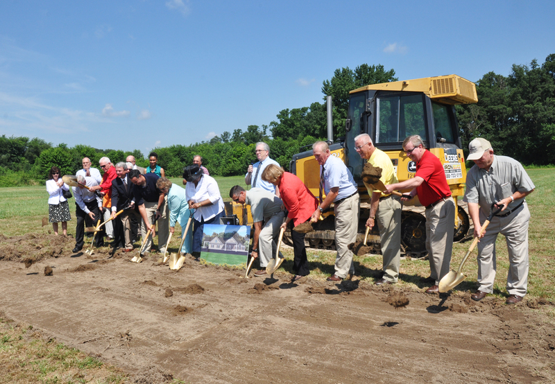 CHEER held a ground breaking ceremony for its new Milton activities center Aug. 2. Attending the ceremony were Rep. Steve Smyk, R-Milton; Sen. Ernie Lopez, R-Lewes; Rep. Harvey Kenton, R-Milford; Dave Wilson, R-Bridgeville; Sen. Gary Simpson, R-Milford; Joan Deaver, Sussex County Council; Sam Wilson, Sussex County Council; Arlene Littleton, CHEER executive director; Bill Allen, senior vice president of southern Delaware at Delaware Community Foundation; Bud Clark, CHEER board of directors; Janet Short, CHEER board of directors; Pat Rust, CHEER board of directors; Bishop Grace R. Batten, CHEER board president; Ken Bock, CHEER deputy director; David Tidwell, CHEER development director; Nick Varrato; and Milton Vice Mayor John Booros. BY NICK ROTH
