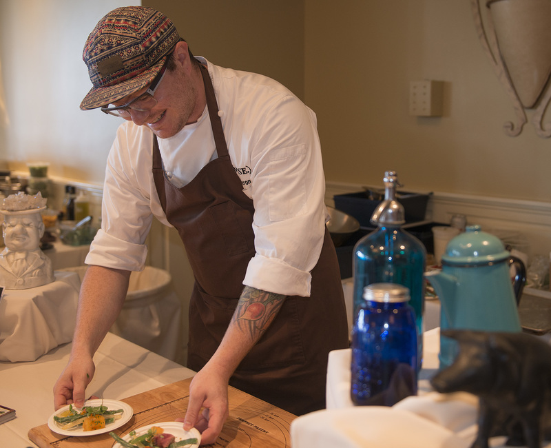Hari Cameron of a(Muse.) serves it up with a smile at the March of Dimes' The Farmer and the Chef South. BY DENY HOWETH