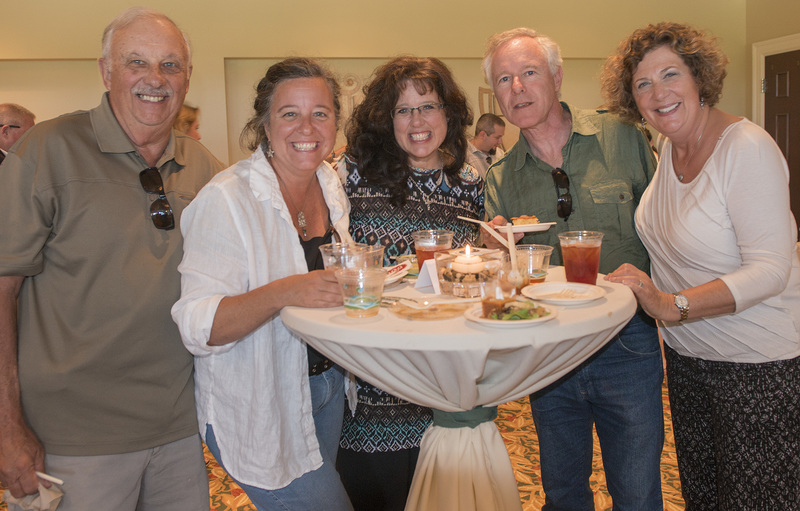 Steve Hornyak, left, Sue Ryan, Julie Schroeck, Dave Ryan and Donna Tieger from Good Earth Farm, have a partnership with Matt Haley's So Del restaurants. "I am really happy to participate in this meaningful event," said Sue Ryan, Good Earth Market and Organic Farm owner. BY DENY HOWETH