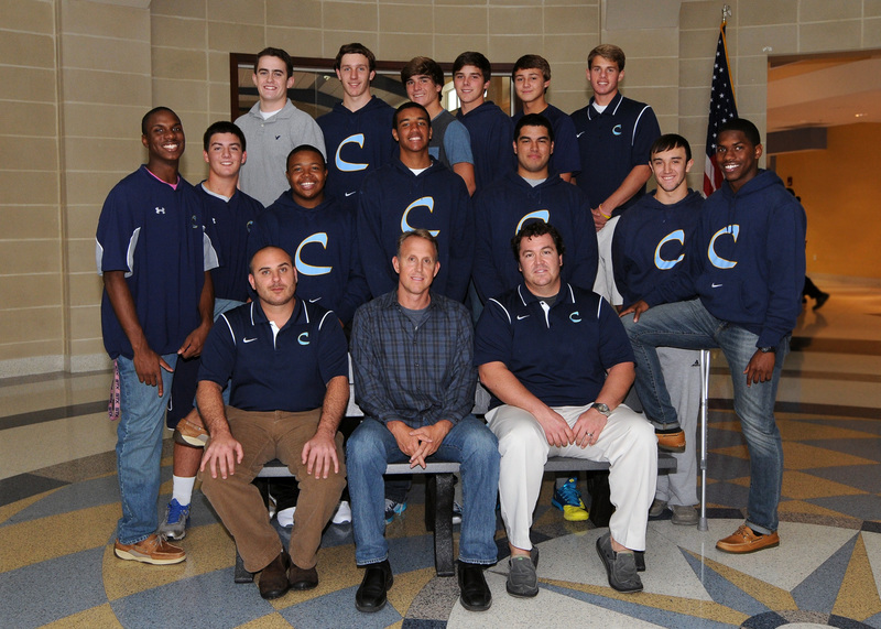 Chris Schell of Schell Brothers donated $5,000 to the Cape baseball team for its upcoming trip to Hawaii. Shown in back (l-r) are Ben Lewis, Hunter Engel, Briley Brooks, J.J. Dominick, Drew Mulcahy and Kai Vitella; middle row, Jon Warren, Alec McCoy, David Kennedy, Jason Wiberg, Austin Brooks, Zach Stevenson and D.D. Gooch. In front are assistant coach Jeffrey Jablon, Chris Schell and head coach Ben Evick. SOURCE SUBMITTED