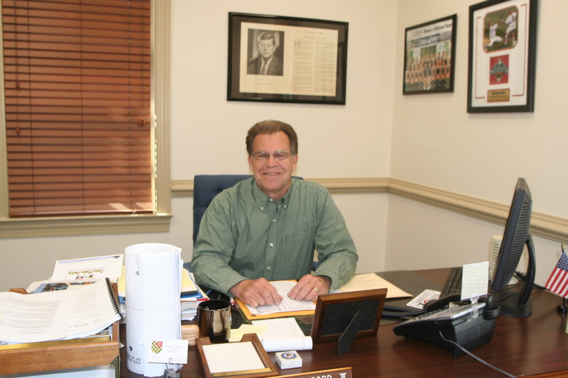 Lewes Mayor Jim Ford at his desk in City Hall. Ford in February announced he would not seek a sixth-term as mayor. He began serving the city in 1982 after an involuntary appointment to the city's planning commission. He went on to serve five two-year terms on council and became mayor in 2004 succeeding George H.P. Smith. BY HENRY J. EVANS JR.