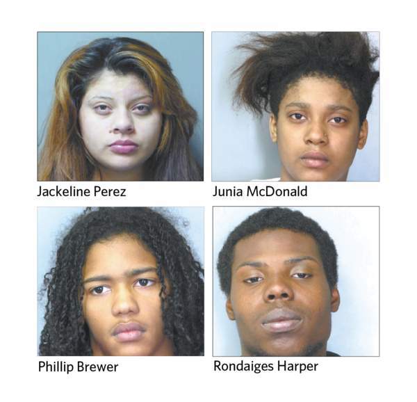 Three teenagers accused of carjacking and kidnapping an 89-year-old Milford woman in March 2013 – Rondaiges Harper, Junia McDonald and Jackeline Perez – are scheduled for jury trials beginning in June. A fourth teen, Phillip Brewer, pleaded guilty to carjacking, kidnapping and conspiracy charges and has agreed to testify against the others SOURCE FILE