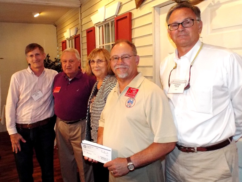 Sussex County Council members present a check for $700 for Alzheimer’s research to local Sussex Chapter 1690 of NARFE. Shown are (l-r) Councilman Vance Phillips, NARFE Delaware Federation President Walt Berwick, Councilwoman Joan Deaver, NARFE Chapter 1690 member Ron Weber, and Councilman George Cole. SOURCE SUBMITTED