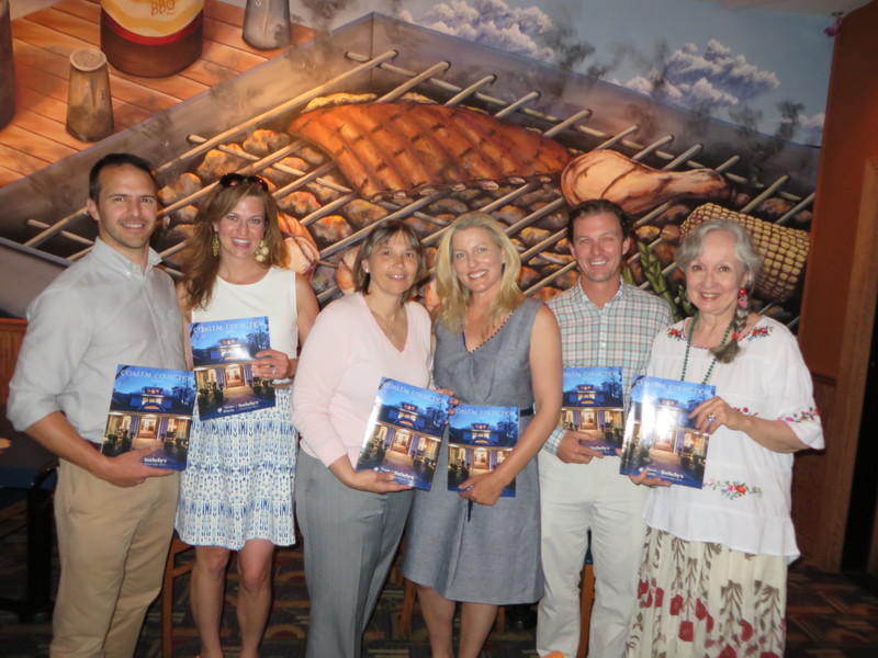 Coastal Collection is the result of a collaborative effort between the Realtors and marketing professionals at Ocean Atlantic Sotheby's International Realty and the clients they represent, including (l-r) Garrett Gannon, Kathleen Schell, Winnie Kee, Lisa Nicoletti, Justin Healy and Lacy Letonoff. BY MOLLY MACMILLAN