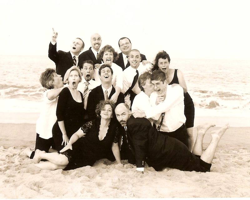 Delaware Comedy Theatre members include, standing and kneeling (l-r) Ellen Passman, Brenda Heckert, Kyle Levenick, John Williams, Mark Bringhurst, Valorie Jarrell, David Warick, Rich Keller, Nate Williams, Mary Ann Benyo, Ben Wodiska and Helen Perez. In front are Amy Warick and Jeff Hawtof. SOURCE SUBMITTED
