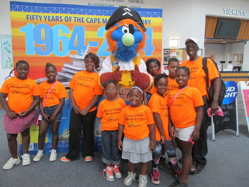 West Rehoboth Youth Program Students pose for a photo with a special friend before heading off to Cape May. Shown are (l-r) Spiritual Cor, Te'Era Finney, Naziyah Hazzard, Amayiah Harris, London Cor, Ariana Nock, Txawna Hazzard, Chayse Ford, Saniah Finney, and Program Director Diaz Bonville. SOURCE SUBMITTED