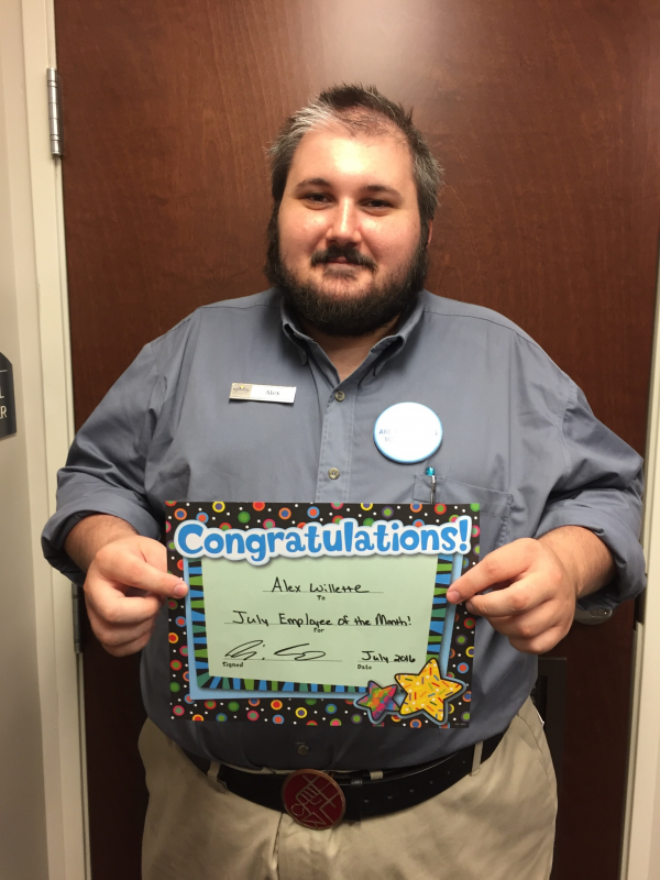 Hotel Employee Honored By National Chain Cape Gazette Georgetown Microtel Front Desk Ociate Alex Willette Accepts His Award Of Employee The Month For Wyndham Hotels And Resorts Corporation