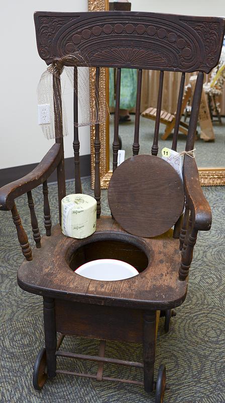 Antique Potty Chair Antique Furniture One of the live auction items was an antique potty chair. - Kinfolk Raises Funds - Antique Potty Chair Antique Furniture