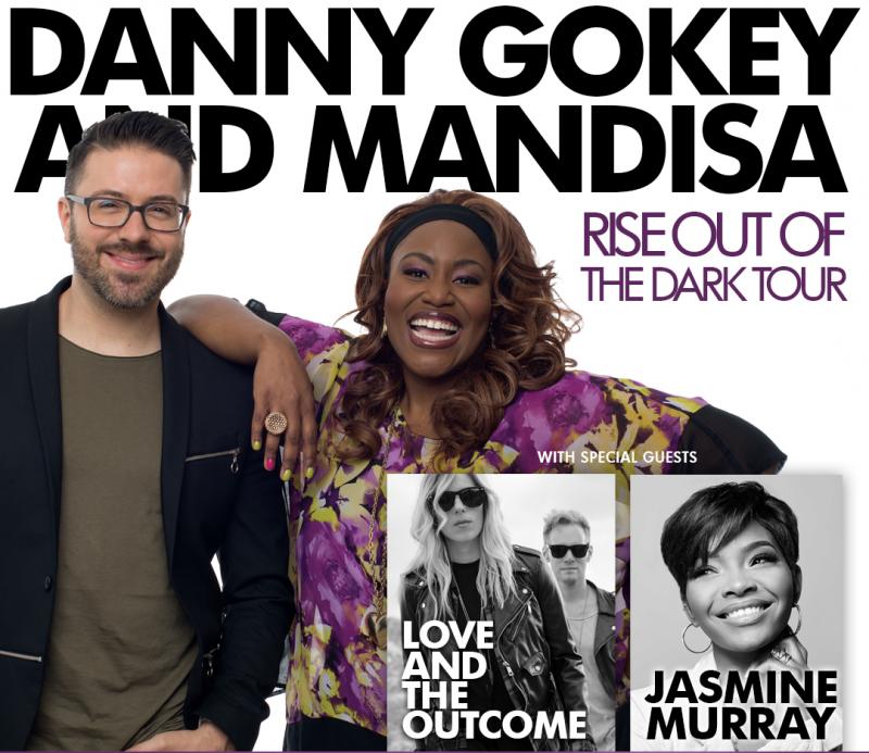 Danny Gokey, Mandisa, Rise Out Of The Dark Tour, Christian, religious, music, Love and the Outcome, Jasmine Murray, Wicomico Youth & Civic Center, Wicomico, Wicomico Civic Center, Wicomico Youth and Civic Center, Salisbury, Maryland