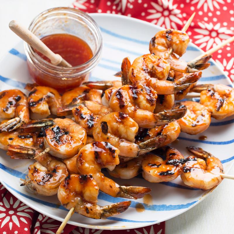 Tequila Lime Chile BBQ Shrimp Recipe Made with CaJohns Mesquite