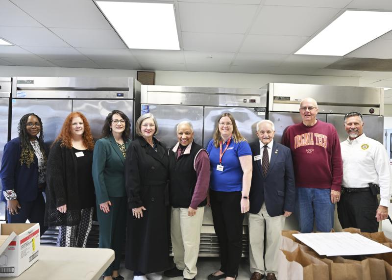 Gathered to celebrate National Meals on Wheels Delivery Day are (l-r) Michelle Gibbs, outreach worker; Amy Smith, Nutrition Program director; Beckett Wheatley, CHEER CEO; Susan Dubb, Meals on Wheels Delaware development director; Lydia York, Delaware state auditor; Megan Jordan, CHEER Nutrition Program administrative assistant; Walter Koopman, CHEER board president; Sussex County Council President Mike Vincent; and Steve Smyk, Sussex County chief deputy sheriff.