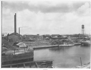 Nothing remains of the former Marvel Packing Co. plant in downtown Laurel. This photograph shows the plant in peak operation in 1935. SOURCE DELAWARE PUBLIC ARCHIVES