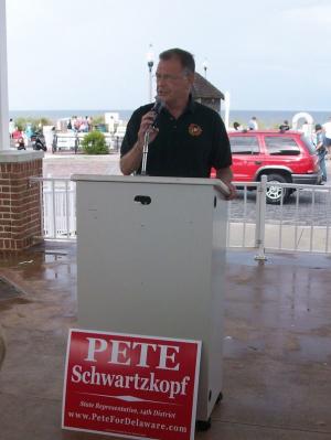Sen. George Bunting, D-Bethany Beach, who announced he would not seek reelection, said Gov. Jack Markell is one of the best governors he has ever worked with in his 30 years in the Delaware General Assembly. BY KARA NUZBACK