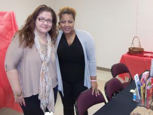 Kent Sussex Counseling Service provided free HIV testing during the health fair. About 20 people were tested, said Jamie Roaro, left, and Terri Mims of the service. BY RACHEL SWICK MAVITY