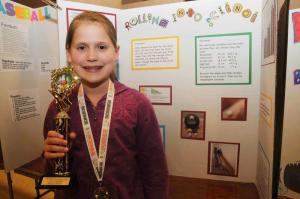 Linda Guida from Shields Elementary took home first place in the Physical Science Focus on Sports category. Her project was Rolling into Science. She wanted to find the ball that rolls fastest. Her hypothesis was that the golf ball rolled the fastest down a ramp. She was correct. BY STEVEN BILLUPS