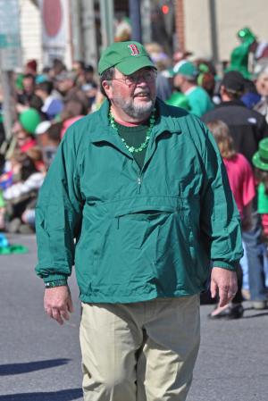 Incoming Milton Councilman Michael Coté walked the parade route with Mayor-elect Marion Jones. BY NICK ROTH