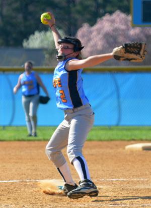 Mariner pitcher Hannah Betts went the distance, striking out seven while walking only two. BY DAN COOK