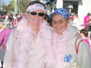 Women's Fest organizing committee co-chairs Patti Burke, left, and Sharon Miken, before April 14's Broadwalk on the Boardwalk. BY RYAN MAVITY