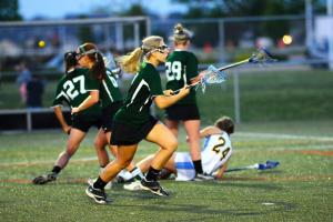 Anna Frederick, Cape's all-time leading goal scorer, attracts an angry crowd wherever she goes. BY DAVE FREDERICK