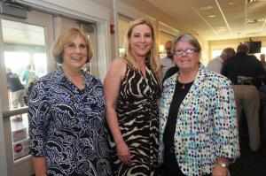 Supporting the club are (l-r) Joan Deaver, Sussex County Council member; Claire Smyder-Hall; and Kathy Davison, Comcast Spotlight and golf committee member. BY STEVEN BILLUPS