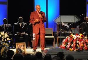 Apostle Lawrence Spady, Priscilla's father, spoke of the wonderful relationship that his daughter and son-in-law had together. BY DAN COOK