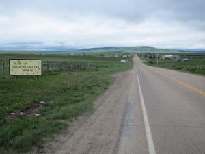 Signs leading into the countless small western towns offer a sense of the community culture. This one is about a mile outside Jackson, Montana, which the map says has a population of about 38. The town's main attraction is its hot springs whch heat a number of houses and businesses. The next photos are of the Jackson Lodge where we stopped for a rest and a soak. On a Thursday morning, we had the place to ourselves. The outdoor hot springs pool held 103-degree water. They charged us $7 for a soak and a towel. Worth every penny of it.
