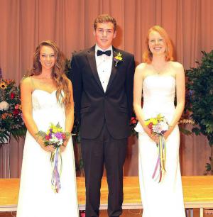 Top awards presented at the Worcester Prep 2013 Commencement Exercises went to (l-r) Katherine Pavlos, Salisbury, Salutatorian; Bradley Mullen, Seaford, Best All-Round Senior; and Casey Knerr, Berlin, Valedictorian. In the fall Pavlos will enter Gettysburg College; Mullen, Tufts University; and Knerr, Georgetown University. SOURCE SUBMITTED