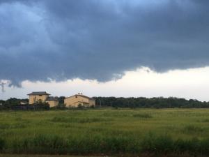 A cold front rolled across Lewes last week with big thunder boomers bowling down Delaware Bay and then off the coast. Here's the front as it passed over Lewes's signature saltwater marsh and the municipal wastewater treatment plant.