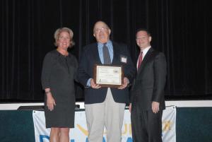John Gladwell, center, accepts his volunteer award in the Community Service category from first lady Carla Markell and Lt. Gov. Matt Denn. Since starting Meals on Wheels Lewes/Rehoboth in 2005, Gladwell has delivered more than 15,000 meals to the elderly clients on his route, created an outreach committee, trained other volunteers and dedicated more than 2,800 hours to helping others. In addition to Miller’s work with Meals on Wheels, he is also a dedicated volunteer for Conley’s Chapel Thrift Store, where he stocks shelves, sorts and cleans. Through his work with Conley’s and Meals on Wheels, Gladwell has worked tirelessly to bring smiles and hope to those in his community. BY STEVEN BILLUPS