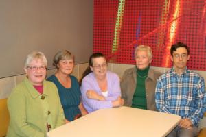 Some New Life Thrift Shop volunteers don't like changes new general manager Maura Jenkins has been implementing with the blessing of store owner Lewes Rehoboth Association of Churches. Shown are dissenters (l-r) Karen Yancy, still a volunteer, and former volunteers Christine Mickel, Barbara Eshelman, Peg Sullivan and Bill Heronemus. BY HENRY J. EVANS JR.