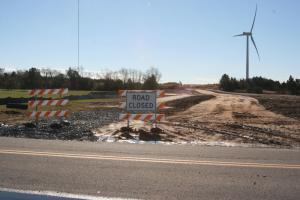 This is the new intersection of Pilottown Road and Park Road, which links to New Road. Park Road will provide access to the public boat launch without traveling through downtown Lewes. BY HENRY J. EVANS JR.