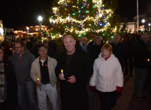Speaker of the Delaware House of Representatives Pete Schwartzkopf, D-Rehoboth, was in attendance for the candlelight walk. BY DAN COOK