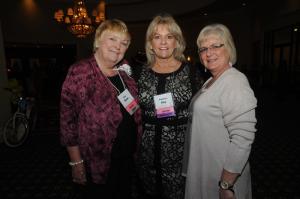 Gathered prior to the evening’s event are Sussex Countians (l-r) Sue Ryan, Patti Key and Tana Dickinson. BY STEVEN BILLUPS
