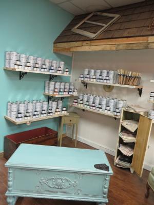 With the re-opening, owners said Salvaged will become the only Delaware retailer of the decorative chalk paint they credit with so many of their furniture re-creations. BY MOLLY MACMILLAN
