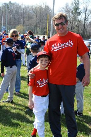 John Peters enjoys Opening Day with his son Clayton. John was a Cape lax player and is a lifelong surfer. BY DAVE FREDERICK
