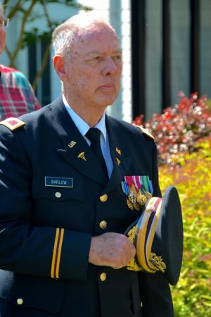 Retired U.S. Army Col. Matthew J. Barlow is among several veterans attending a DAR Memorial Day service in Lewes. Barlow served as a surgeon in the Army from 1965 to 1987. BY RON MACARTHUR