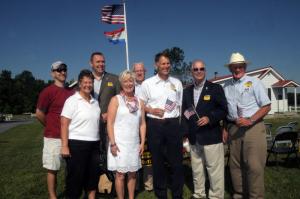 After her official announcement Briggs-King gathered with Republican officials and candidates. Shown standing in the back are (l-r) David Ward, Georgetown Town Council; State Senator Brian Pettyjohn; and Rep. Harvey Kenton, R.-Milton. In front are Chris Lecates, Georgetown Town Council; Briggs-King; Rep. Ron Gray, R-Ocean View; Rep. Danny Short, R.-Seaford; and Rep. Dave Wilson, R-Bridgeville. BY STEVEN BILLUPS