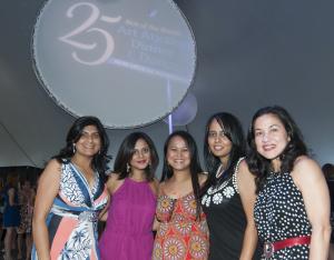 Gathered for a photograph (l-r) are Dr. Shalini Sehgal, Neepa Jani, Dr. Maria Haldar, Kajal Kapuria and Irene Viola. BY DENY HOWETH