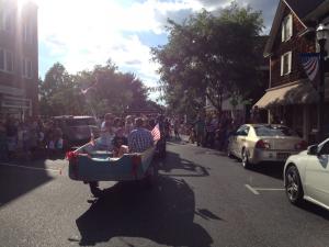 One out of three isn't bad when a hurricane threatens. At least on July 4, the rains cleared in time for the Doo Dah Parade. On Second Street, a boat full of young pirates had a lot of fun reminding spectators of the morning's rain by soaking them with pump water guns as they also added lots of magic with a steady stream of bubbles. BY DENNIS FORNEY