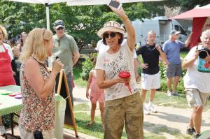 Becky Hamill's yellow gazpacho was the big winner, taking first place overall in the recipe constest. Hamill's tomato gruyere soufflé with sausage also placed, earning second in the entree category. BY NICK ROTH