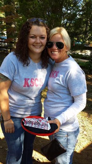 Haley Truitt, left, and April Feague represented Kent Sussex Community Services in Saturday’s 2014 AIDS Walk Delaware in Rehoboth Beach. Kent Sussex Community Services provides HIV counseling, substance abuse and mental health treatment, Smart Start for a health pregnancy, Voluntary Acknowledgement of Paternity and additional services for residents of Kent and Sussex counties. SOURCE SUBMITTED