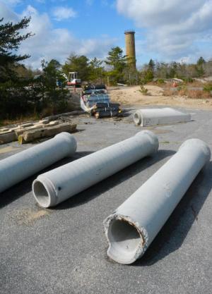 Old stormwater pipes have been removed and replaced with new ones during the project. RON MACARTHUR PHOTO