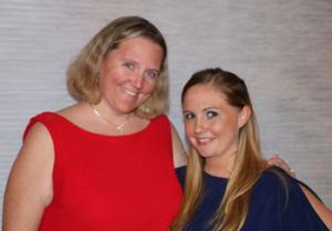 Shown are Allison Clobes, left, and recipient of the Holly Rader Advanced Practice Nursing Excellence Award, Elizabeth Wilson.