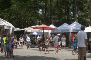 Crowds enjoyed fine weather for the first weekend of the two -weekend show.