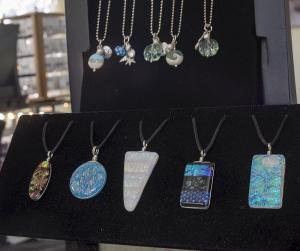 Mystic Silver and Glass design jewelry.