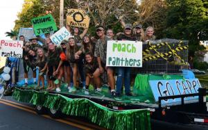 Poach the Panthers was the class of 2018 float.