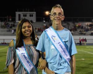 Miss and Mr. Spirit: Tamia Bonville, left, and Zach Simpler.
