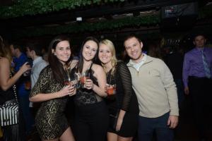Traveling downstate to ring in the New Year are (l-r) Ariana Gibson, Kelly Locicard, Rachel Kleimann and Doug Holley. Starboard New Years